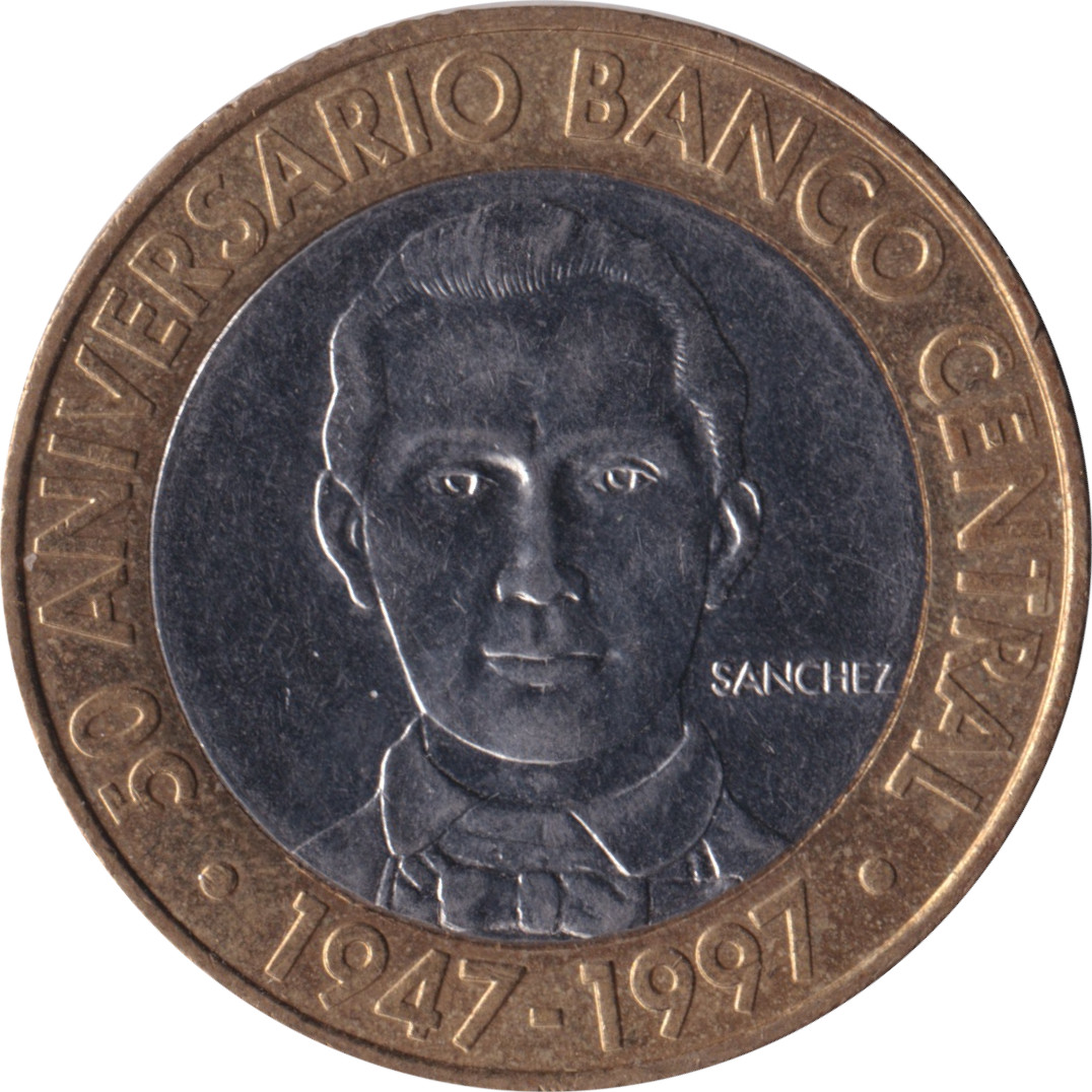 5 pesos - Banque centrale - 50 years