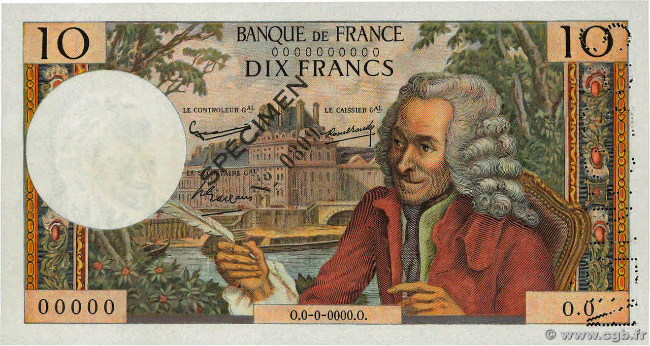 10 francs - Voltaire