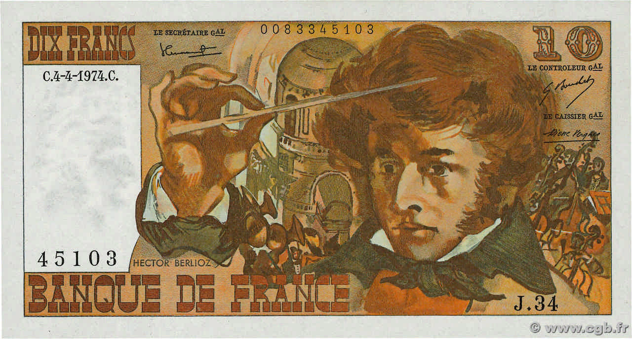 10 francs - Berlioz