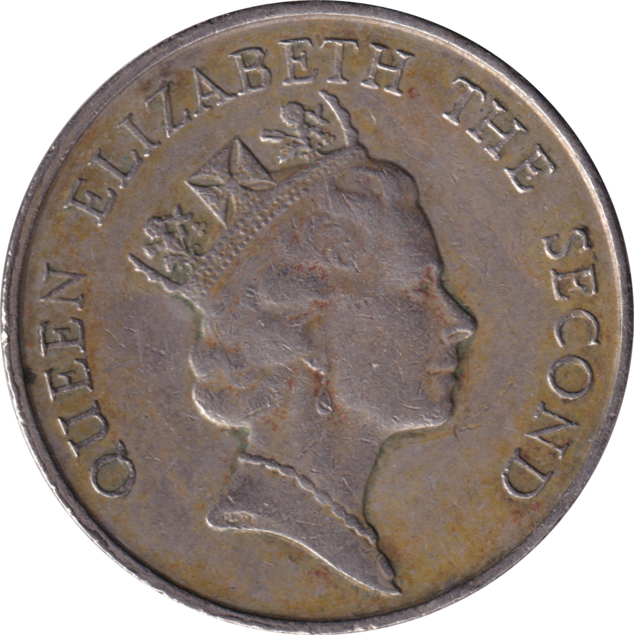 5 dollars - Elizabeth II - Tête mature