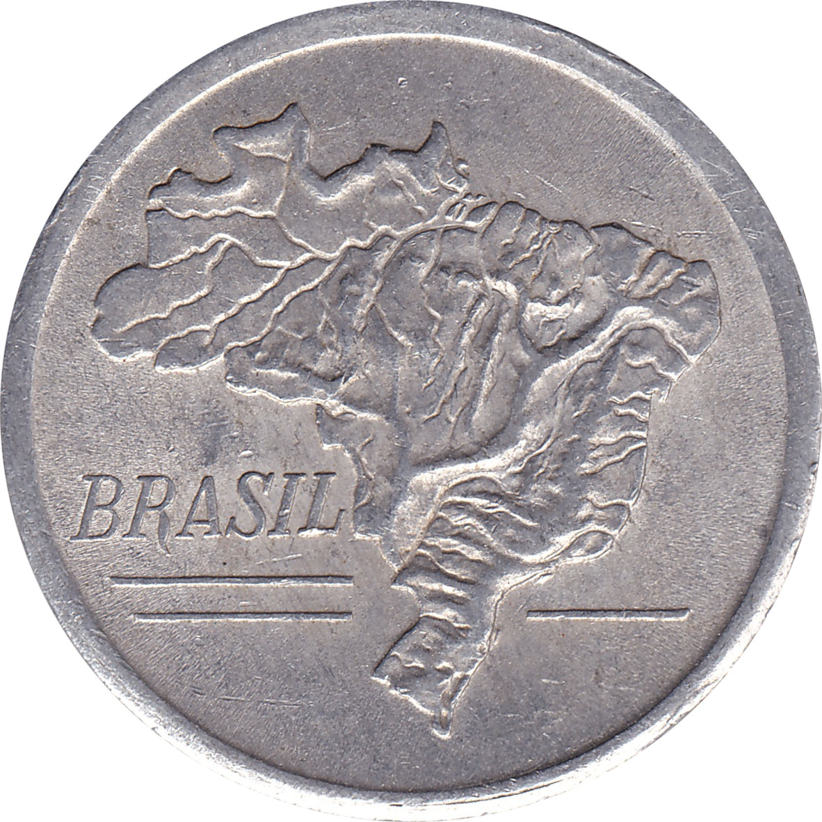 20 cruzeiros - Carte du Brésil