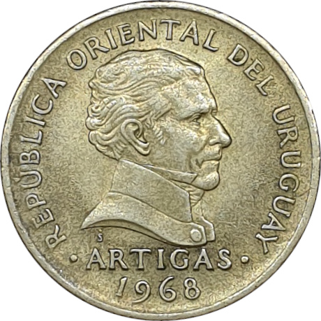 5 pesos - Artigas - Gousses - Bronze aluminium