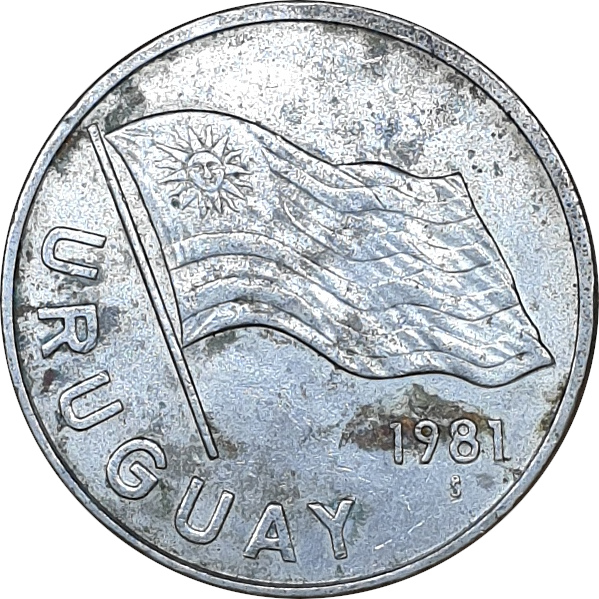 5 pesos - Drapeau - Cupronickel