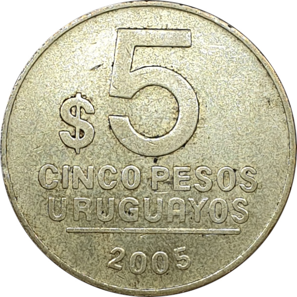 5 pesos - Artegas