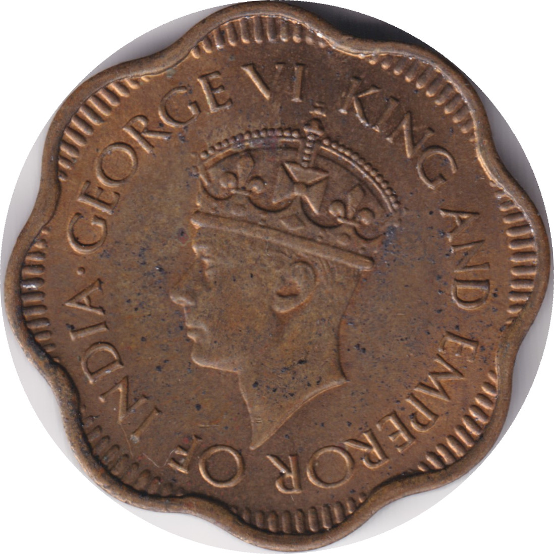 10 cents - Georges VI - Sans palmier