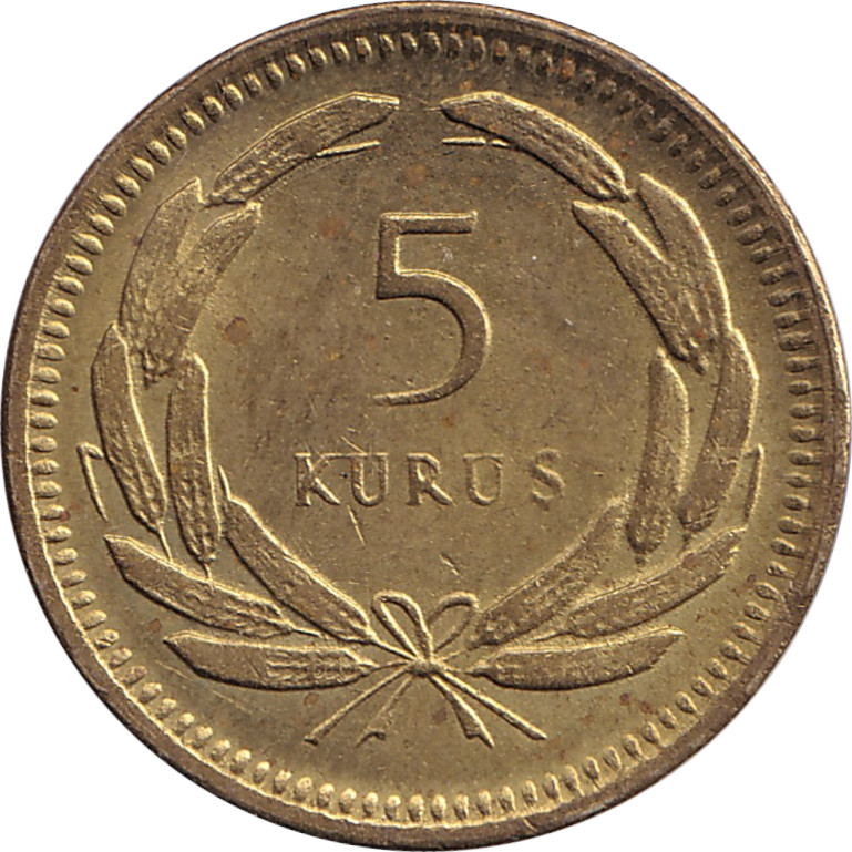 5 kurus - Emblème - Type 2