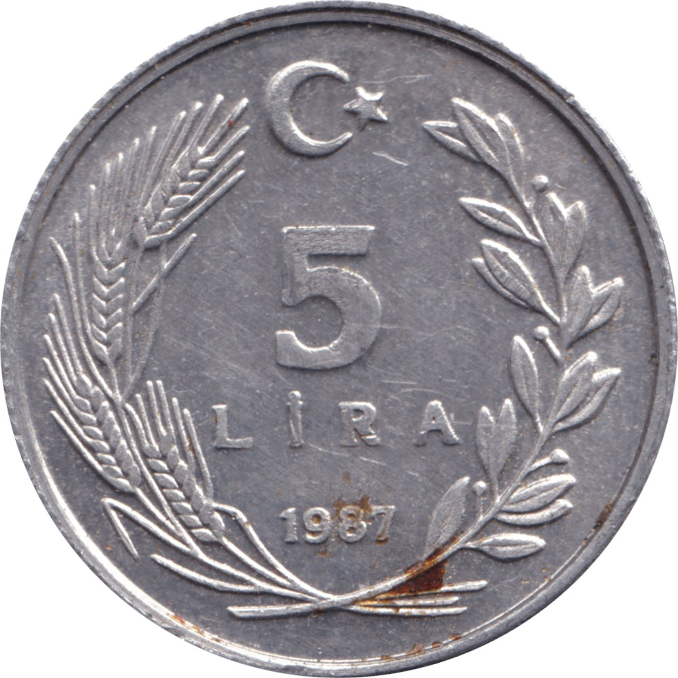 5 lira - Moustafa Kemal