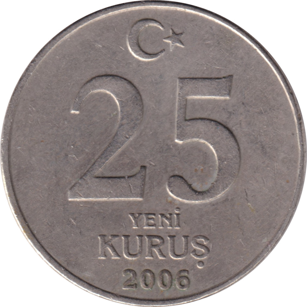 25 kurus - Moustafa Kemal • Yeni Kurus