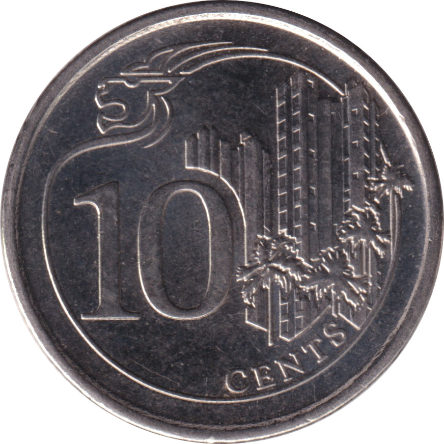 10 cents - Vue de la ville