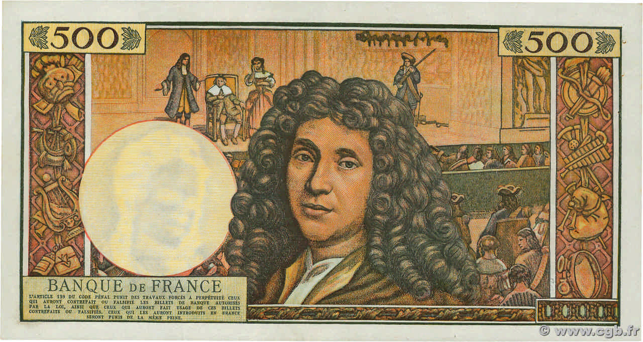 500 francs - Molière