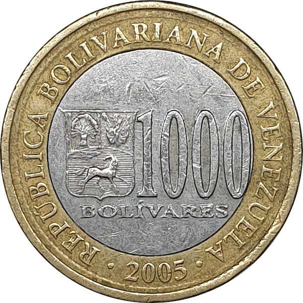 1000 bolivares - Simon Bolivar
