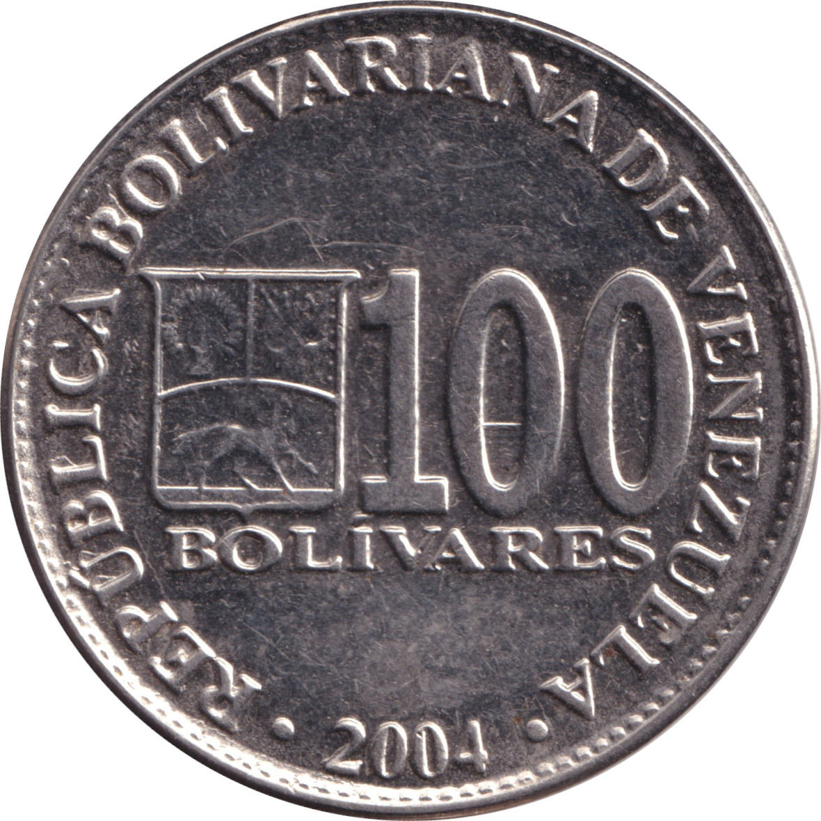 100 bolivares - Simon Bolivar - Petit blason