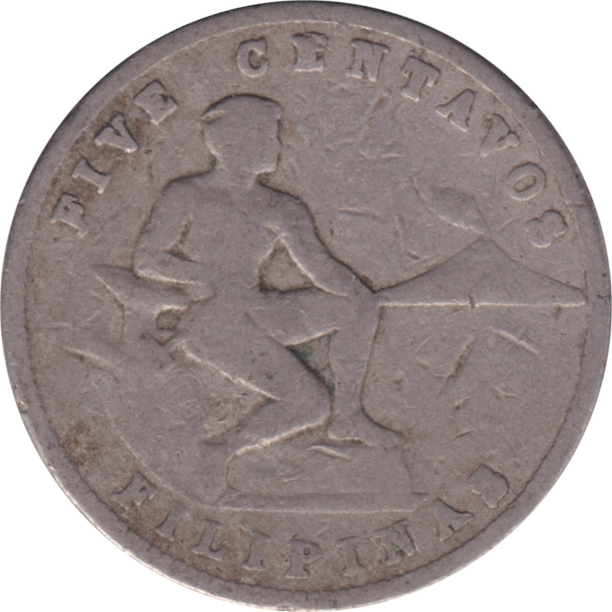 5 centavos - Emblème du Commonwealth • Type 2