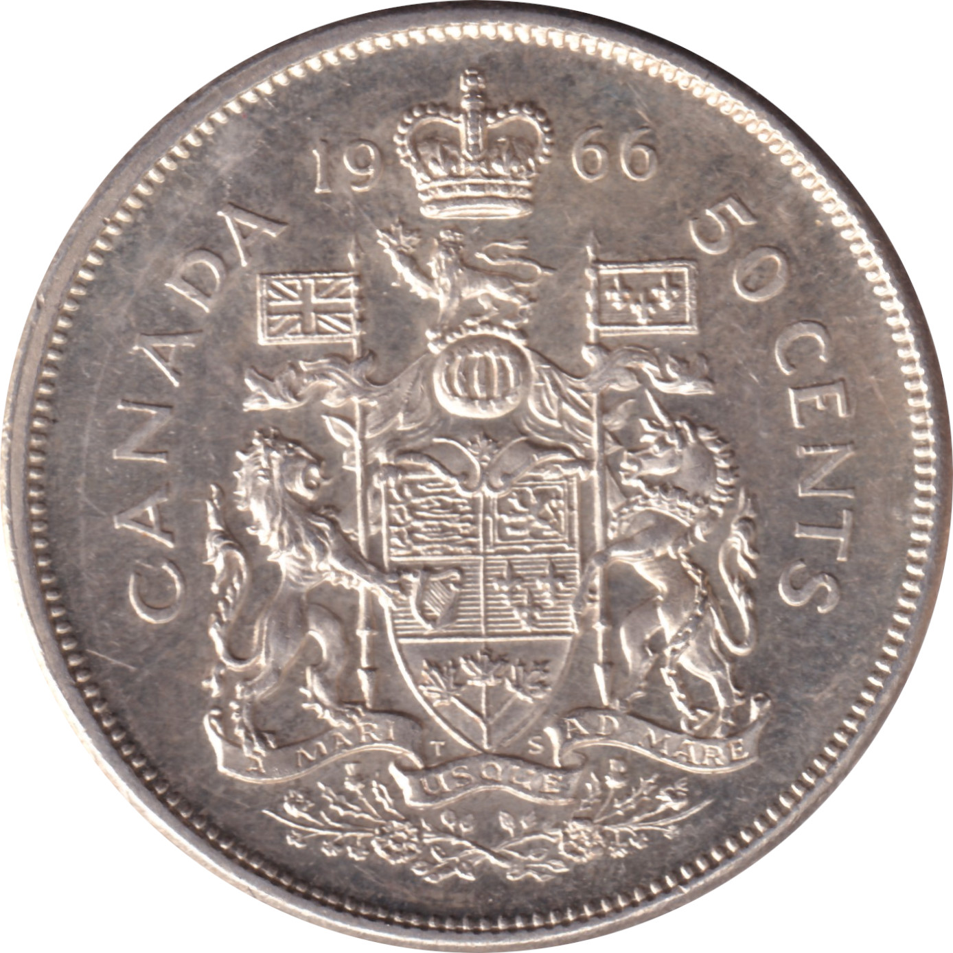 50 cents - Elizabeth II - Buste mature - Lourde
