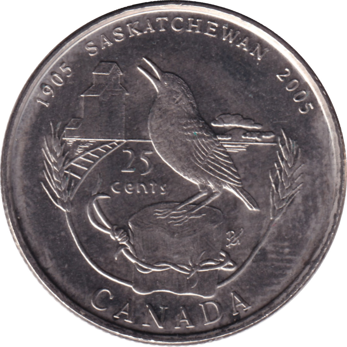 25 cents - Saskatchewan