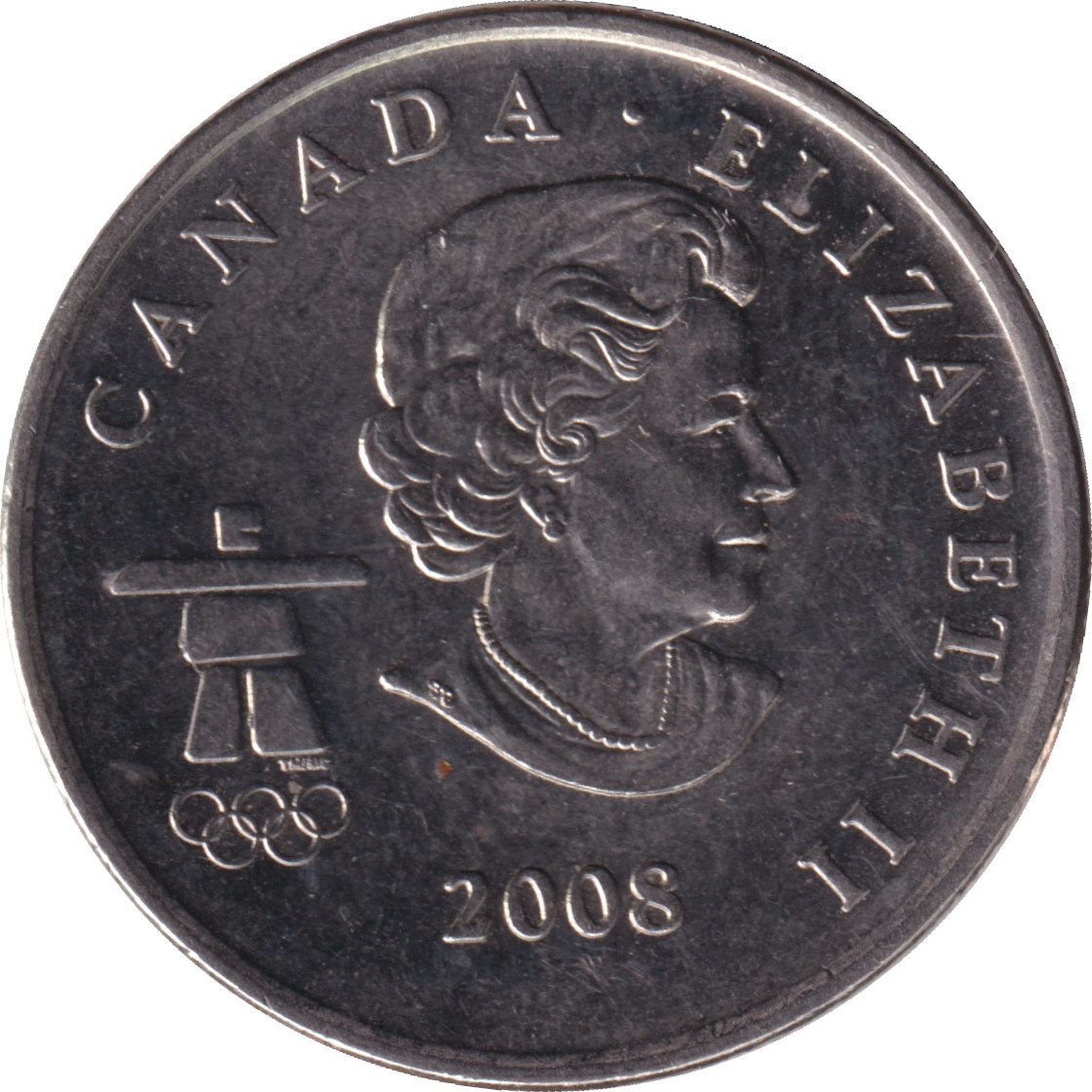 25 cents - Olympiades de Vancouver - Bobsleigh