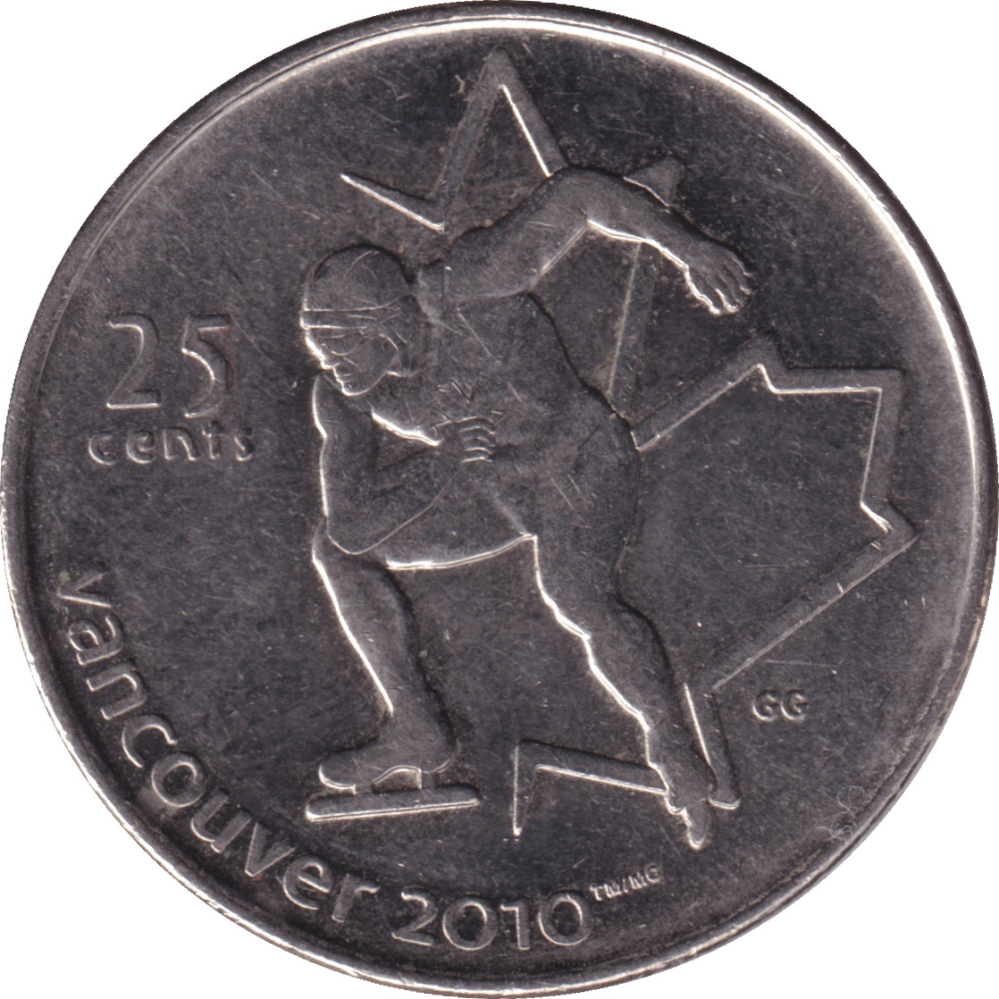 25 cents - Olympiades de Vancouver - Patinage