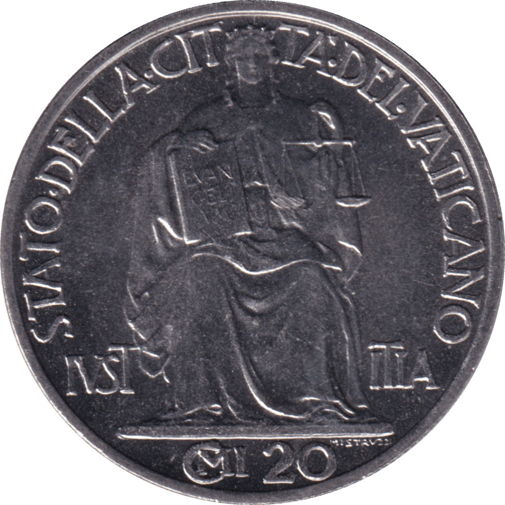 20 centesimi - Pie XII - Justice
