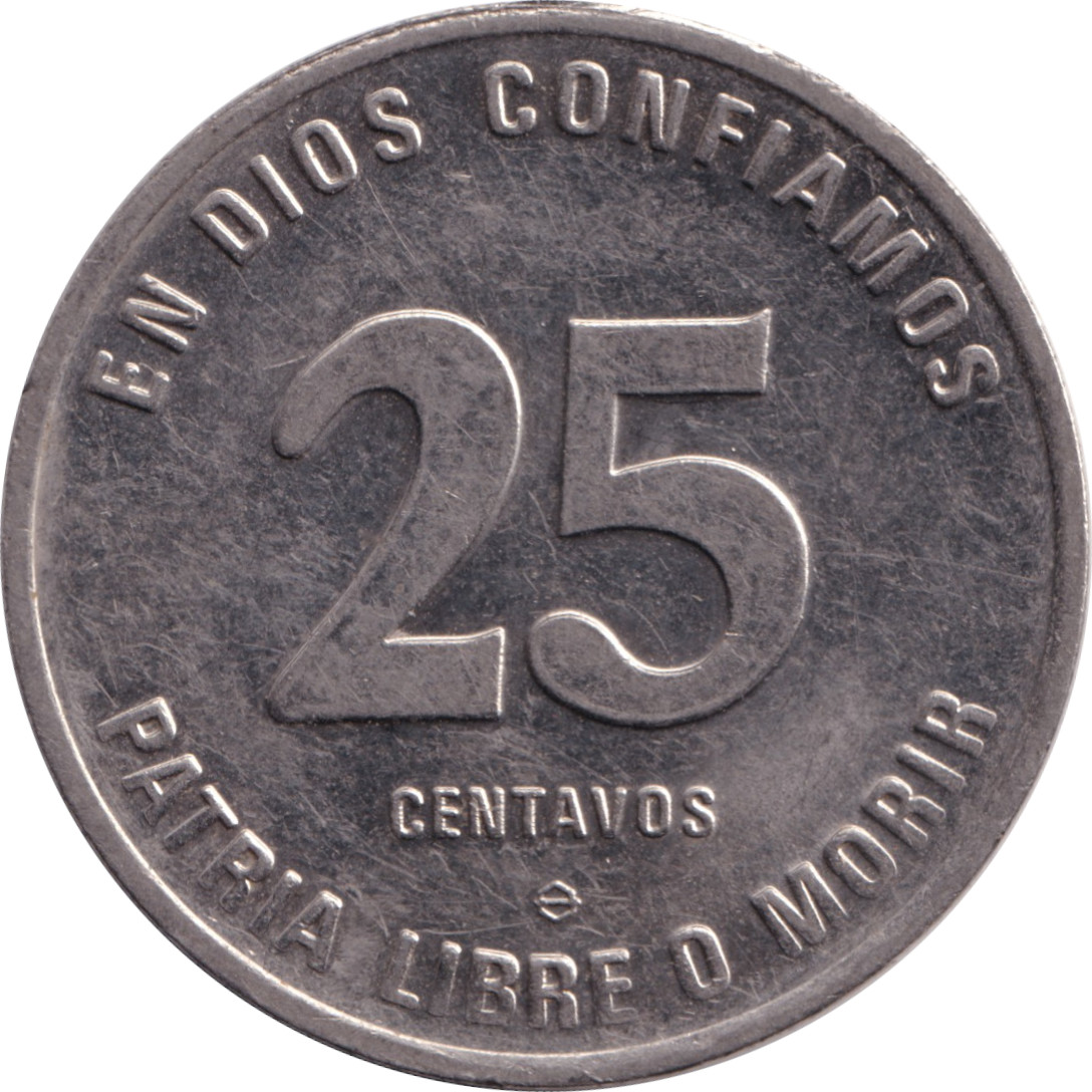 25 centavos - César Augusto Sandino