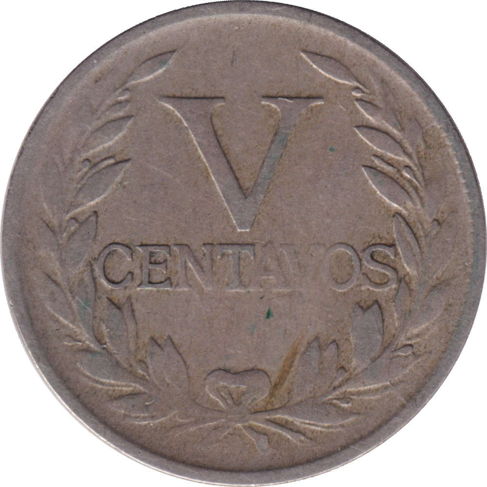 5 centavos - Buste de la Liberté