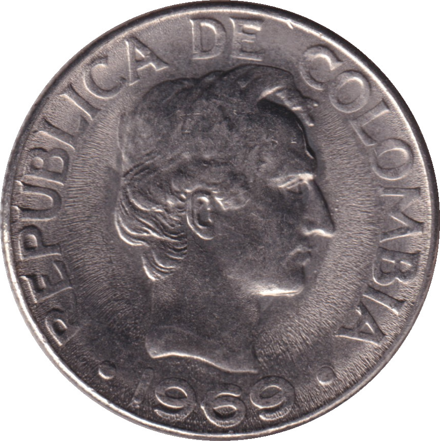 10 centavos - Santander - Grande tête