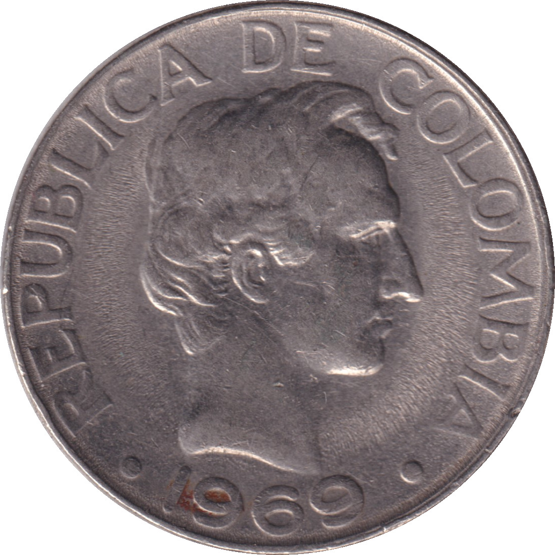 20 centavos - Santander - Grande tête