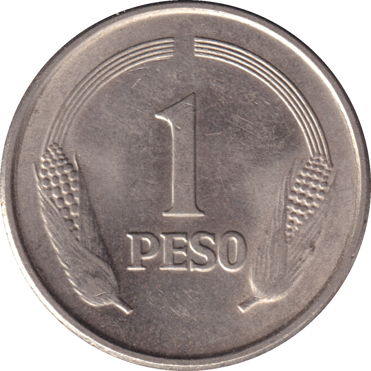 1 peso - Simon Bolivar facing