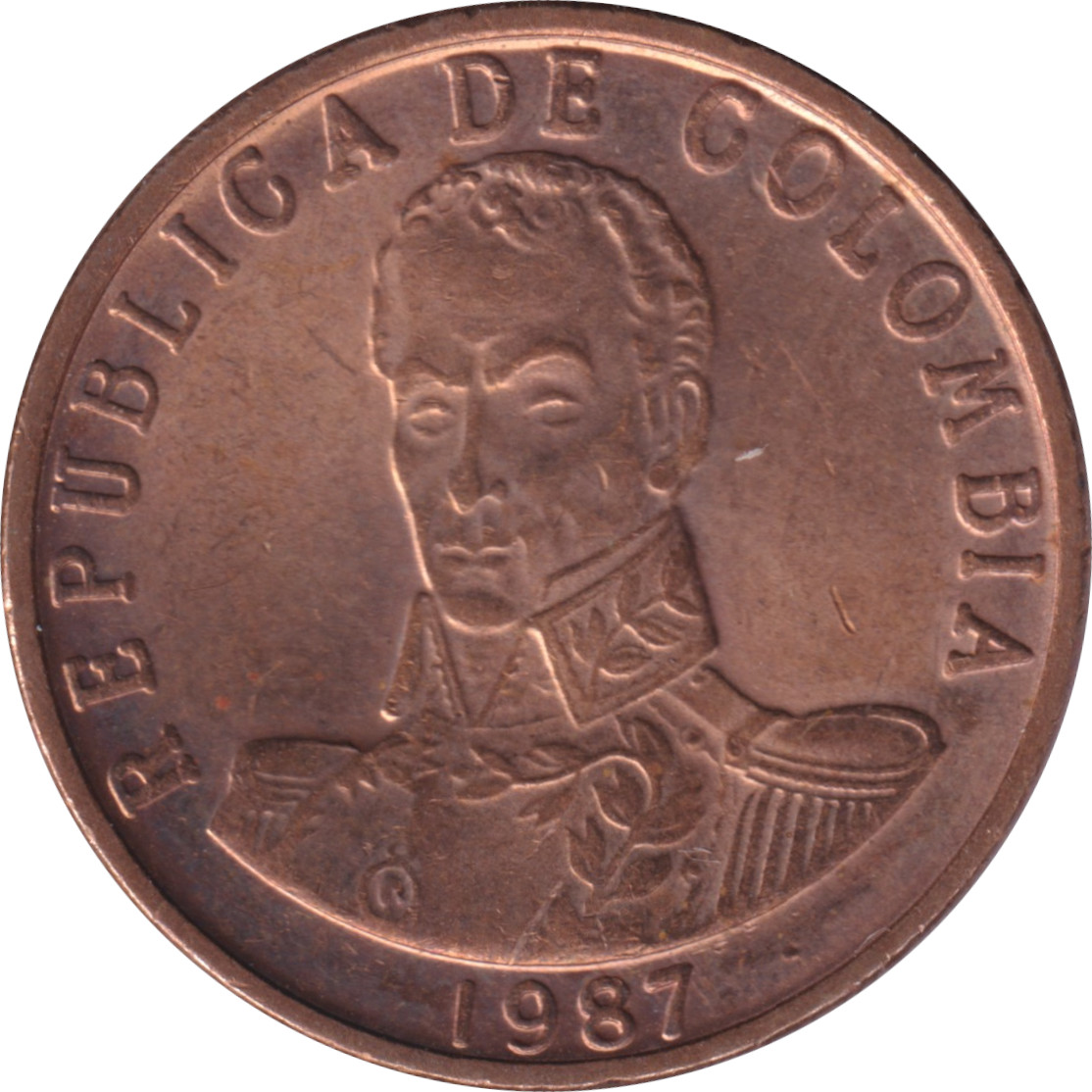 2 pesos - Simon Bolivar