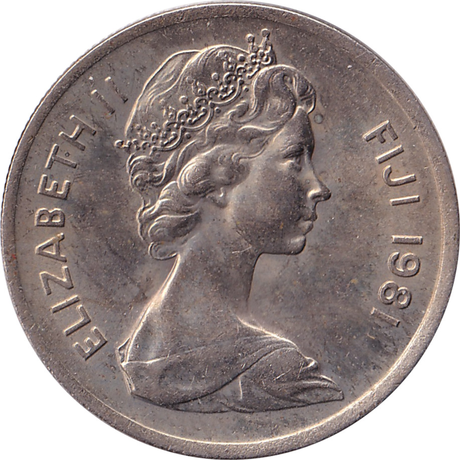 5 cents - Élizabeth II • Buste jeune