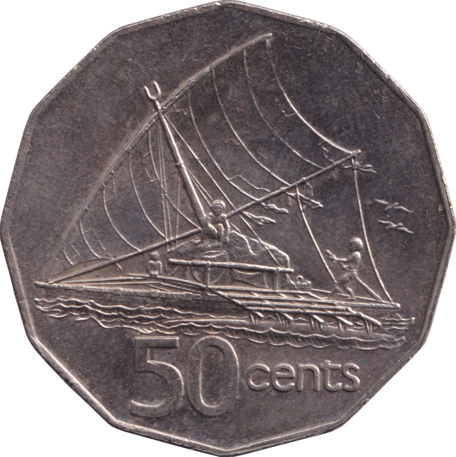 50 cents - Élizabeth II • Buste jeune
