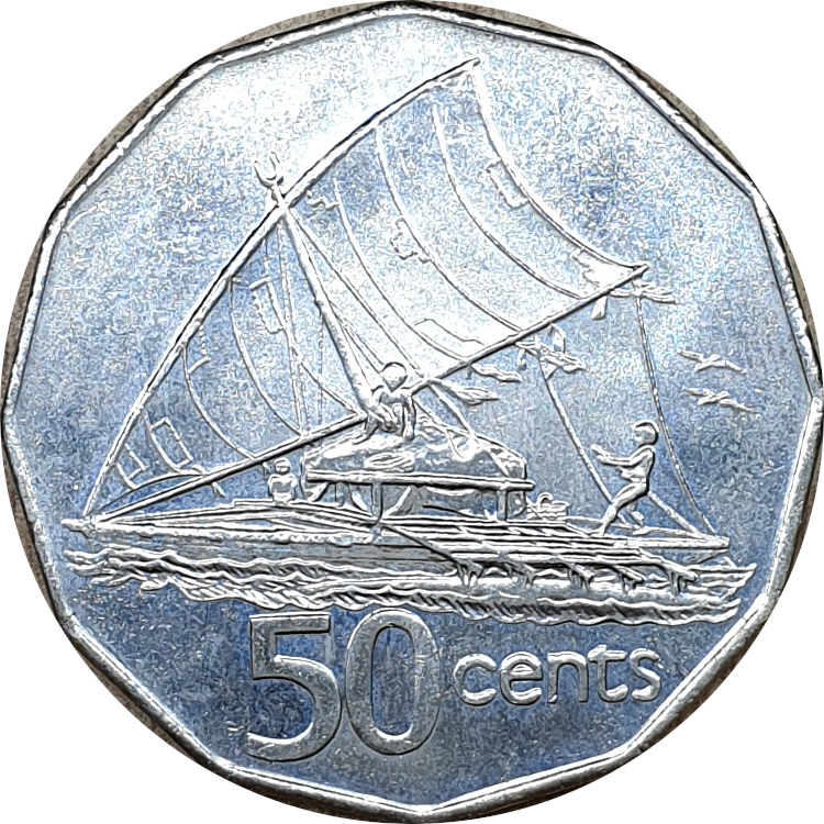50 cents - Élizabeth II • Tête mature - Grand module