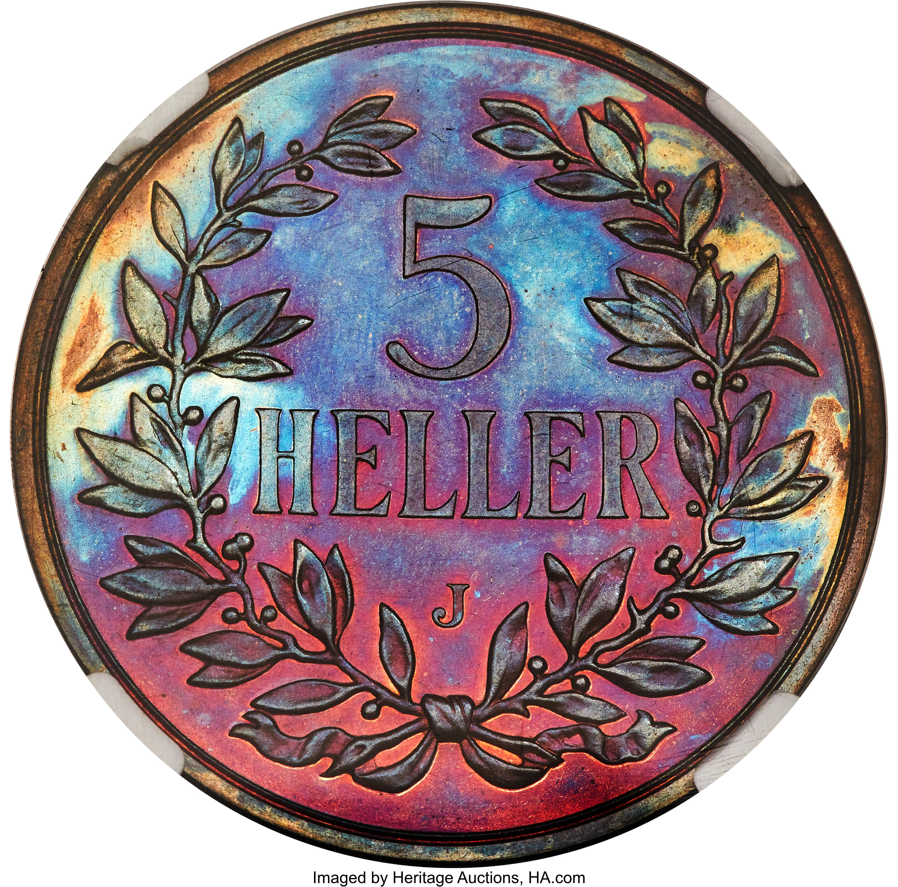 5 heller - Guillaume II • Type lourd