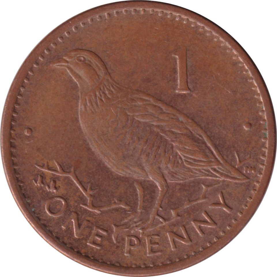 1 penny - Elizabeth II - Tête agée