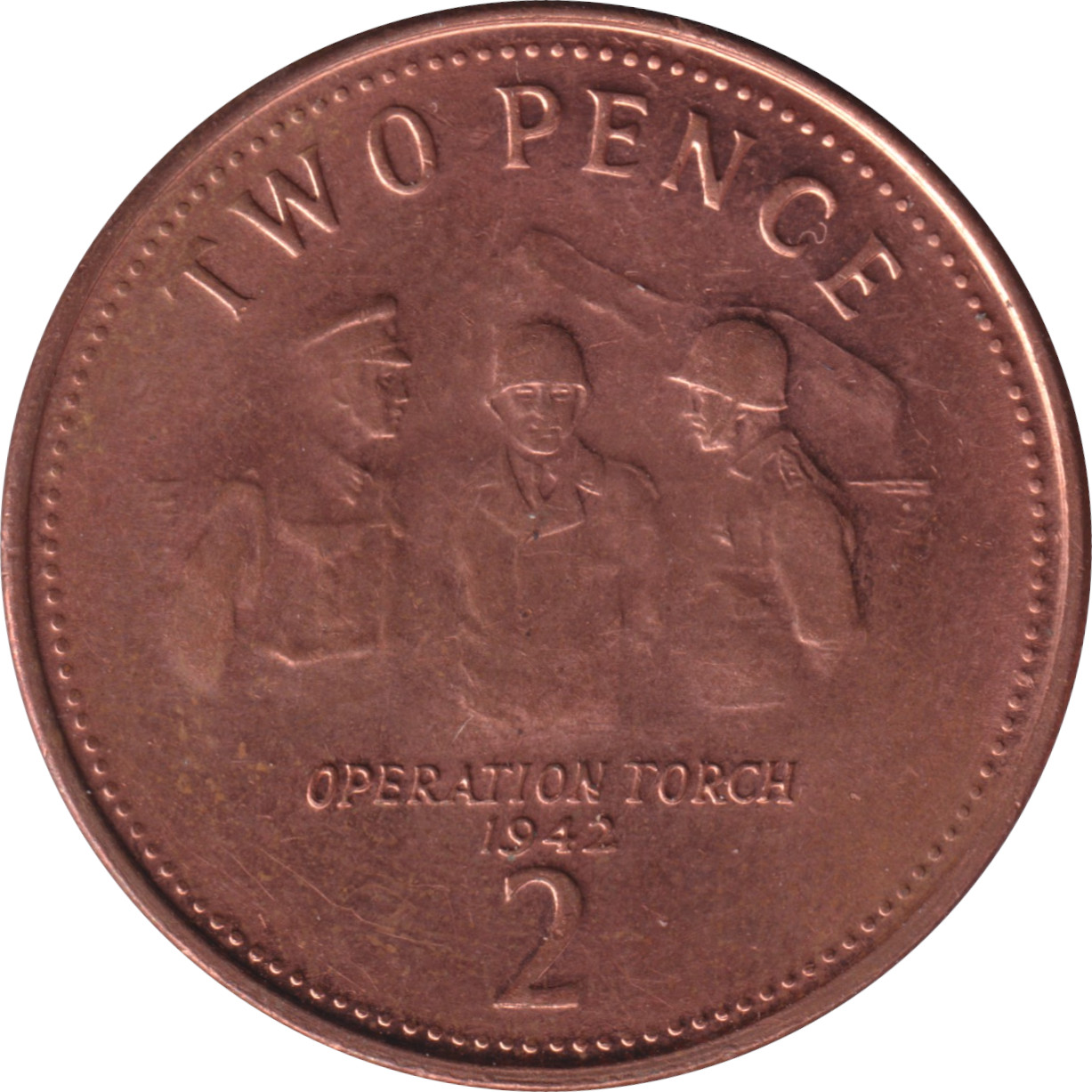 2 pence - Elizabeth II - Grand buste agé