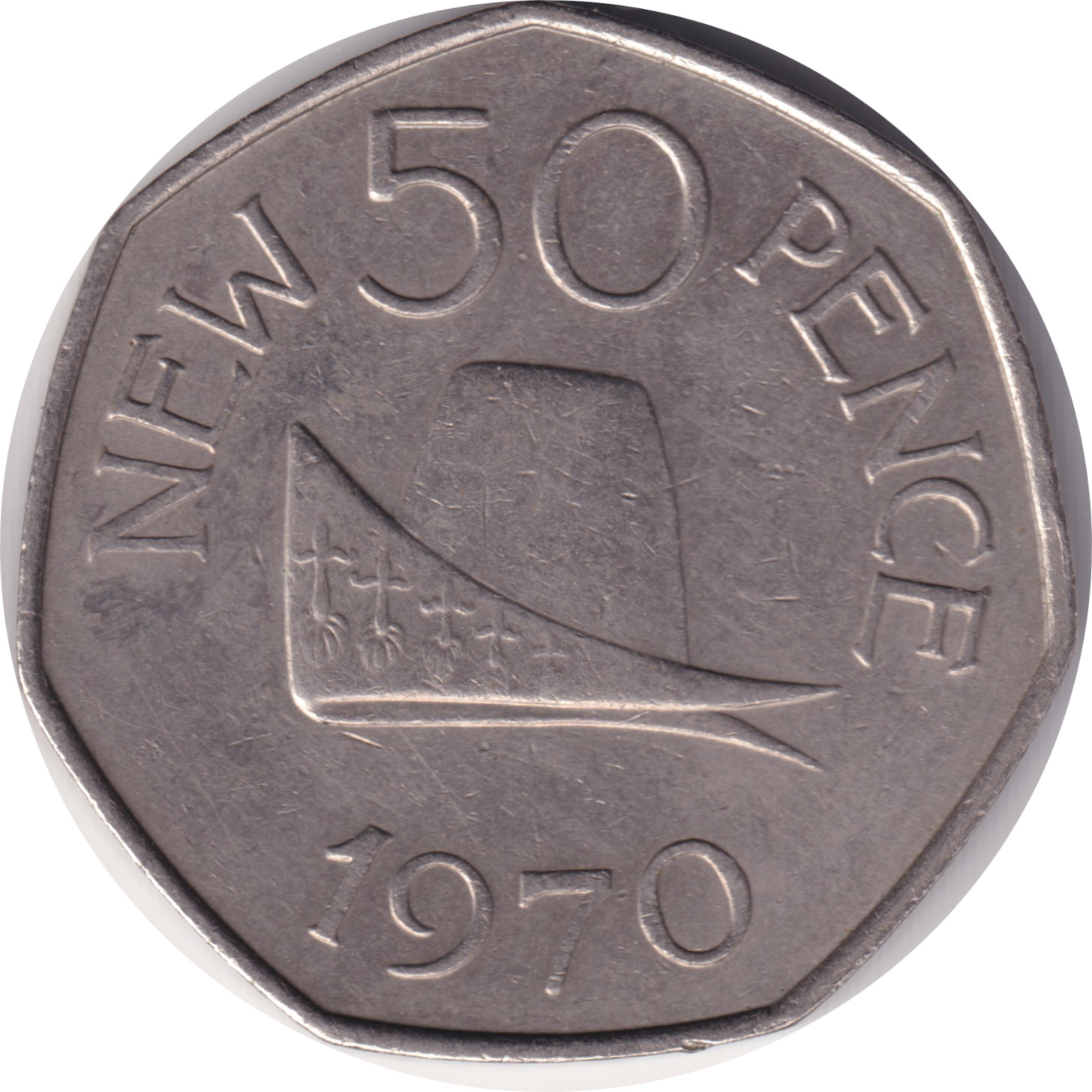 50 pence - Blason - New pence