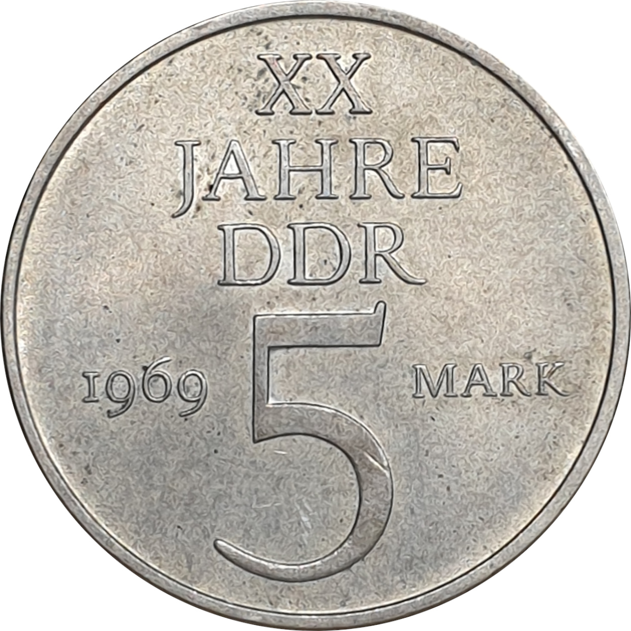 5 mark - RDA - 20 ans - Cuivre 900 et Nickel 100