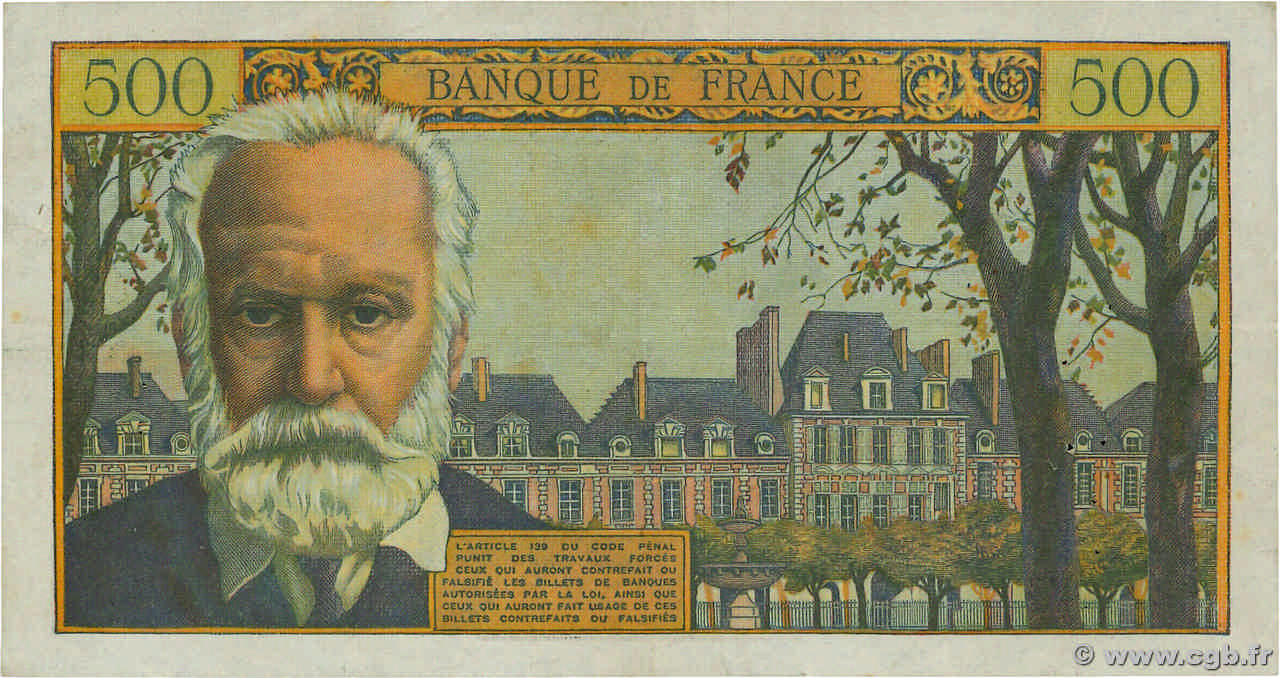 500 francs - Victor Hugo