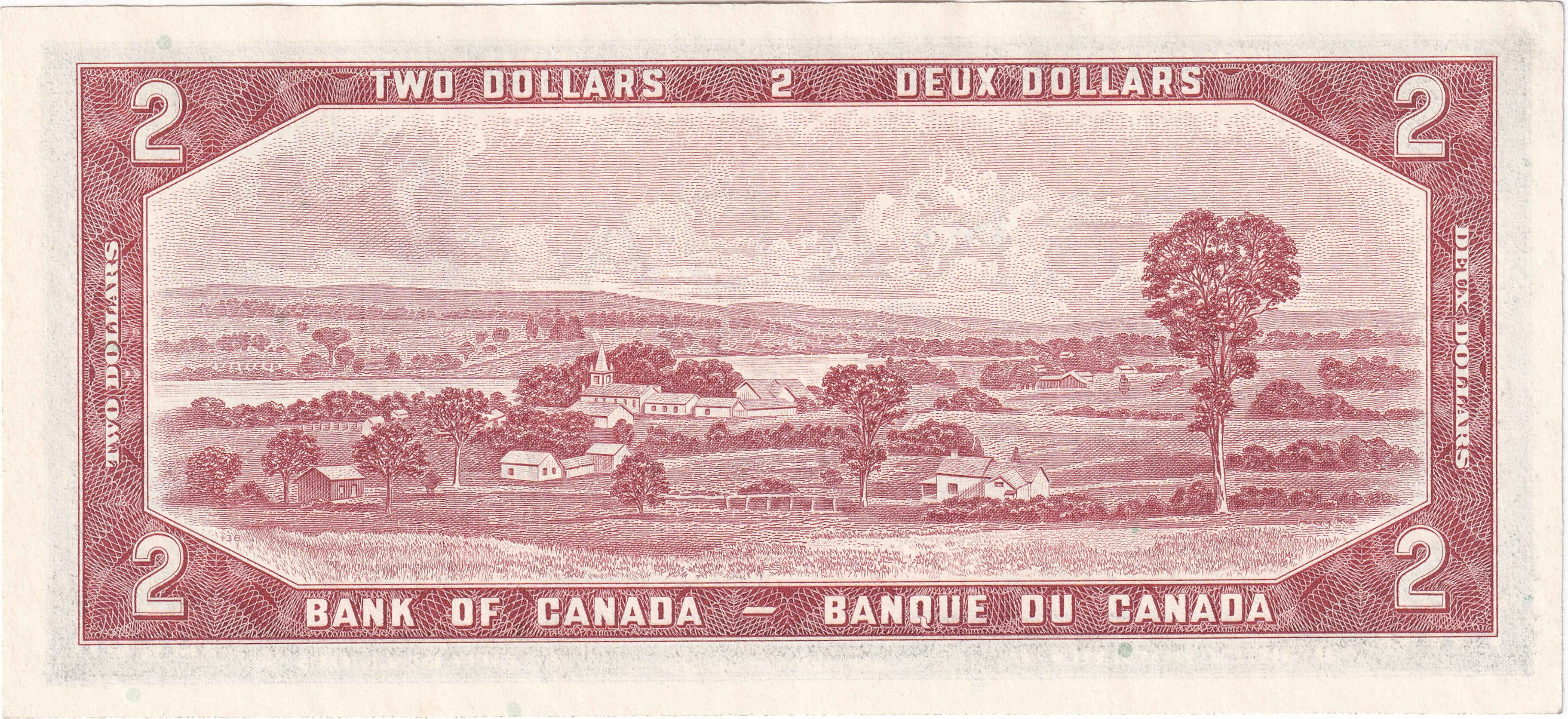 2 dollars - Série 1954 - Elizabeth II
