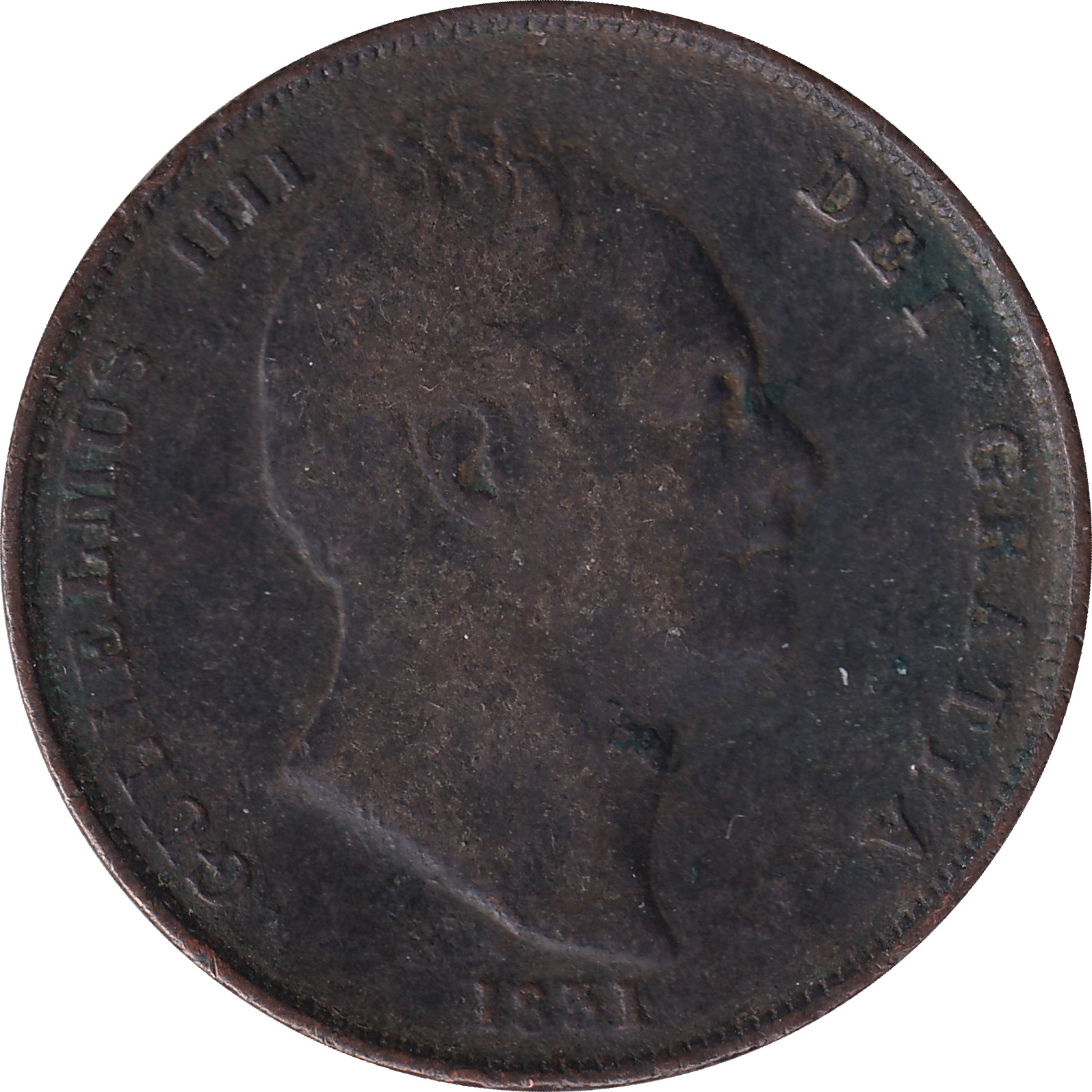1/2 penny - William IV