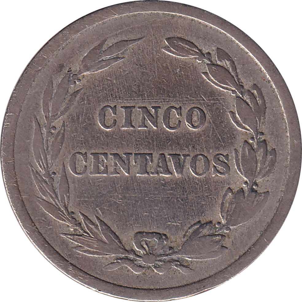 5 centavos - Armoiries - CINCO CENTAVOS