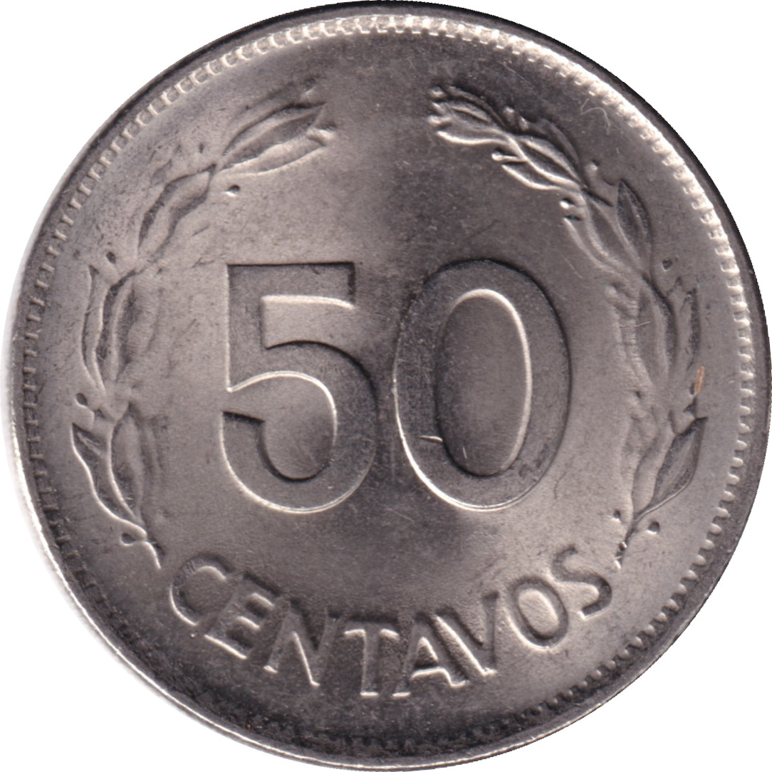 50 centavos - Grandes armoiries