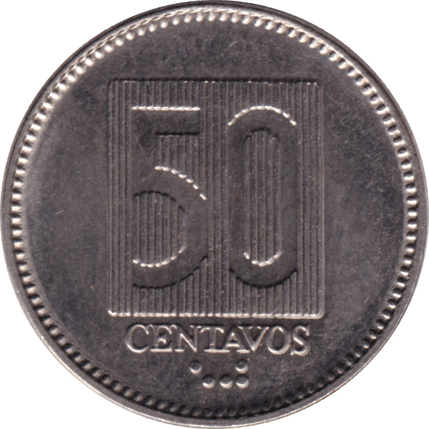 50 centavos - Armoiries - Type 3