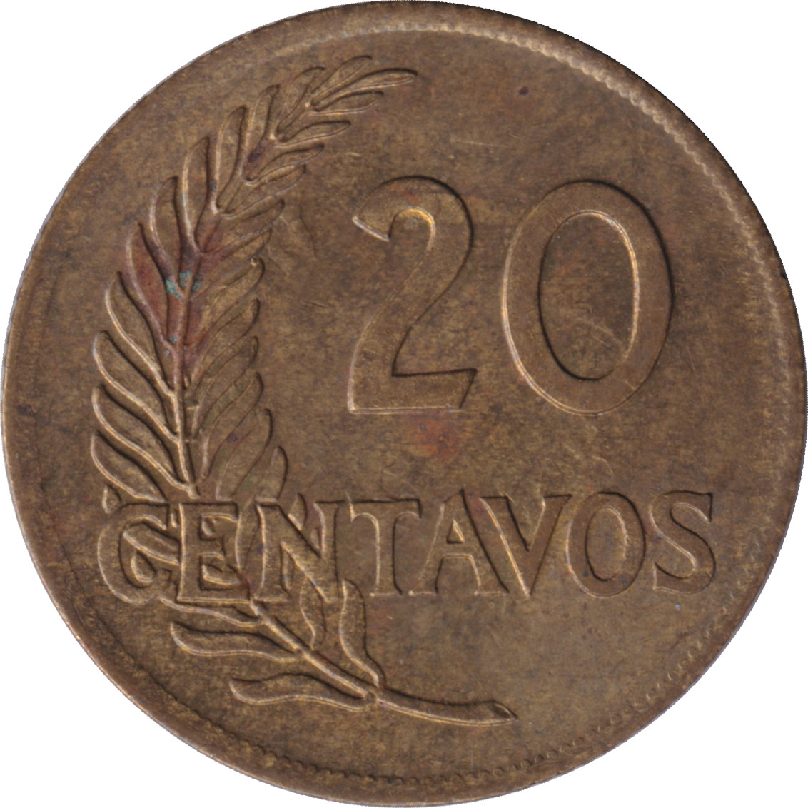 20 centavos - Cérès - Type 2