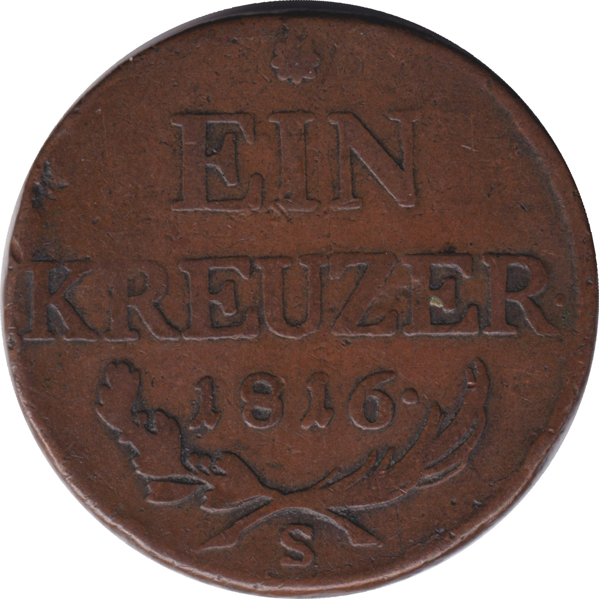 1 kreuzer - Franz II • Blason