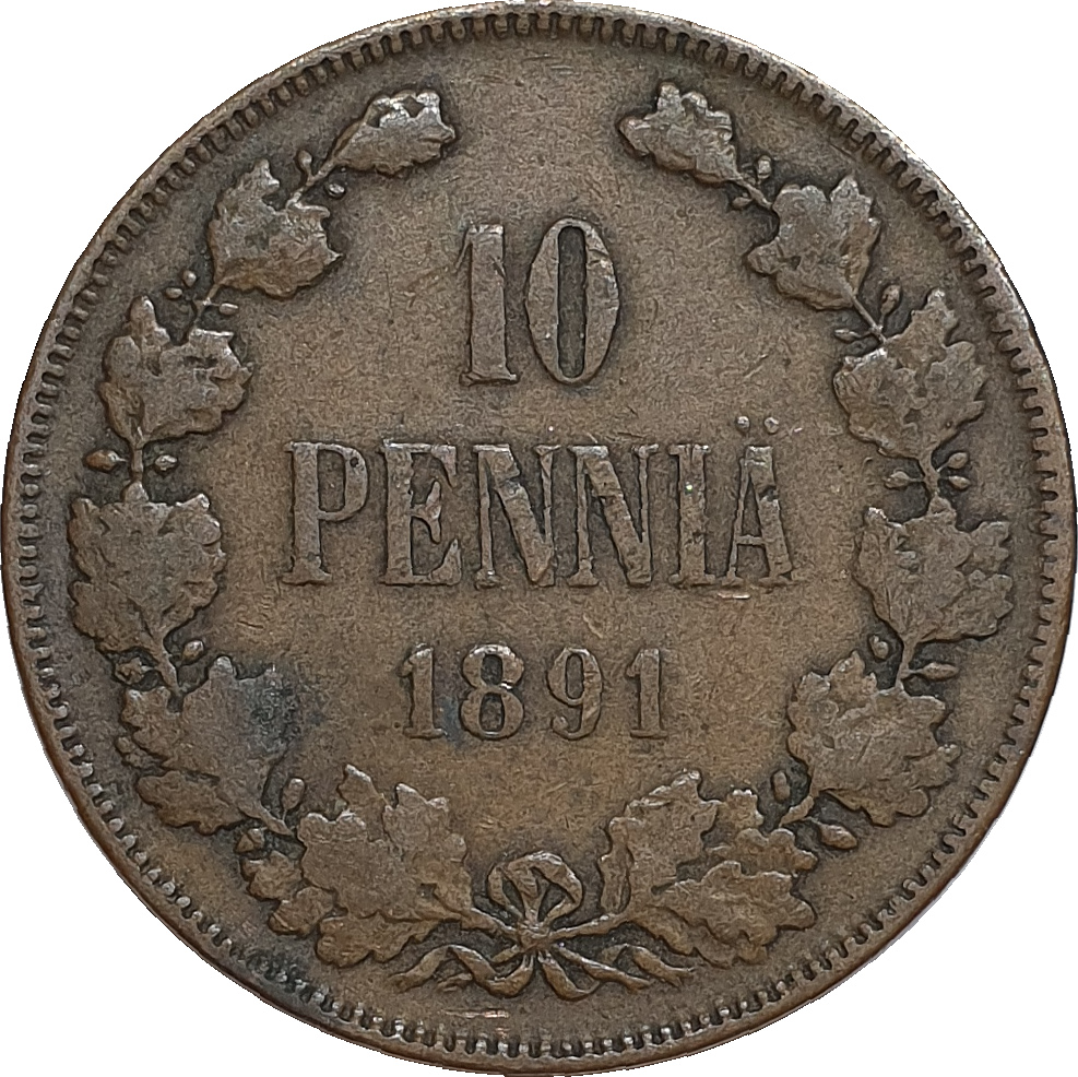 10 pennia - Alexandre III