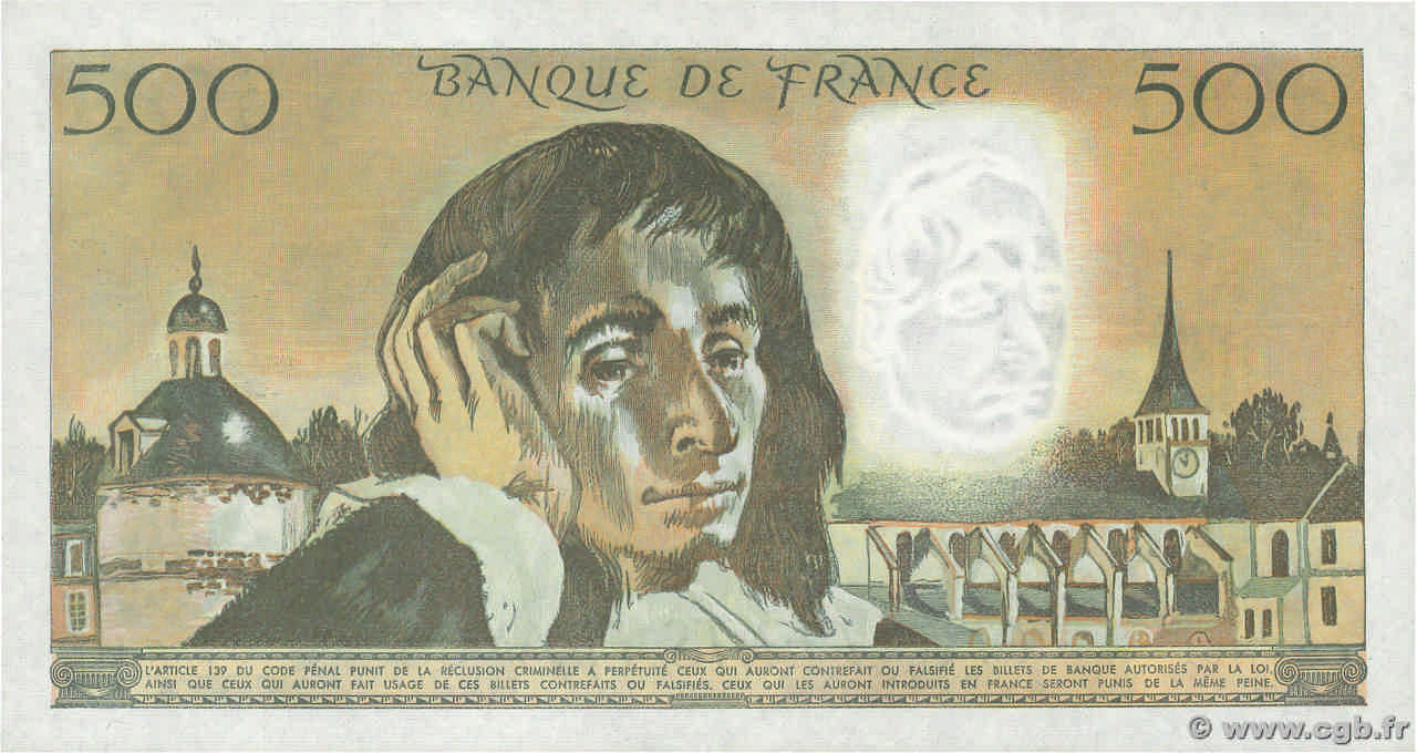 500 francs - Pascal
