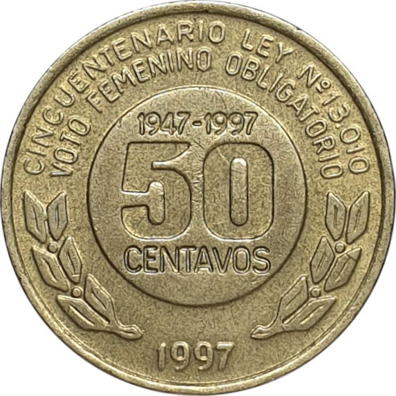50 centavos - Women Right - 50 years
