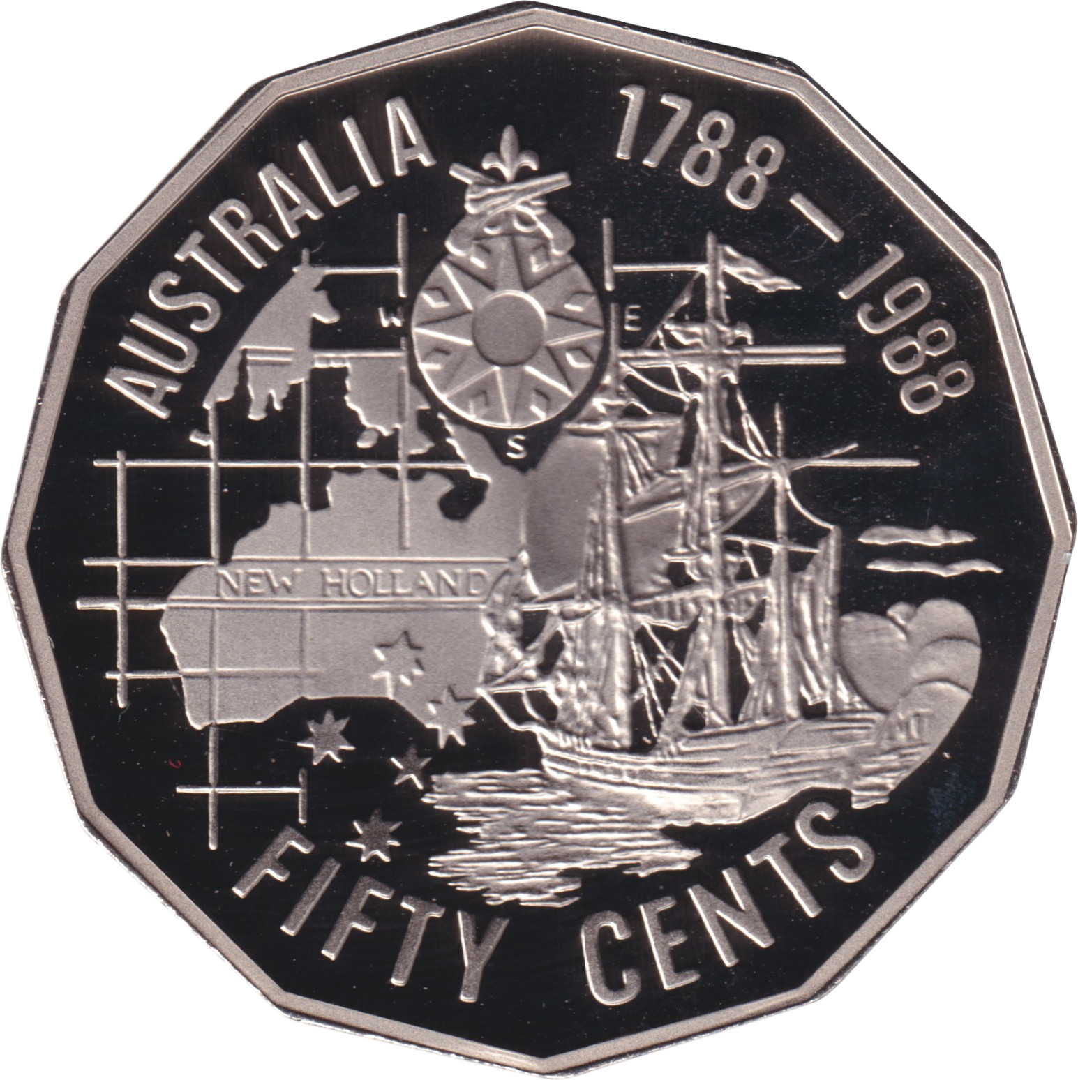 50 cents - Australie - 200 ans