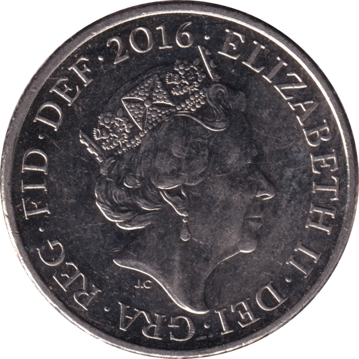 10 pence - Elizabeth II - Tête historique