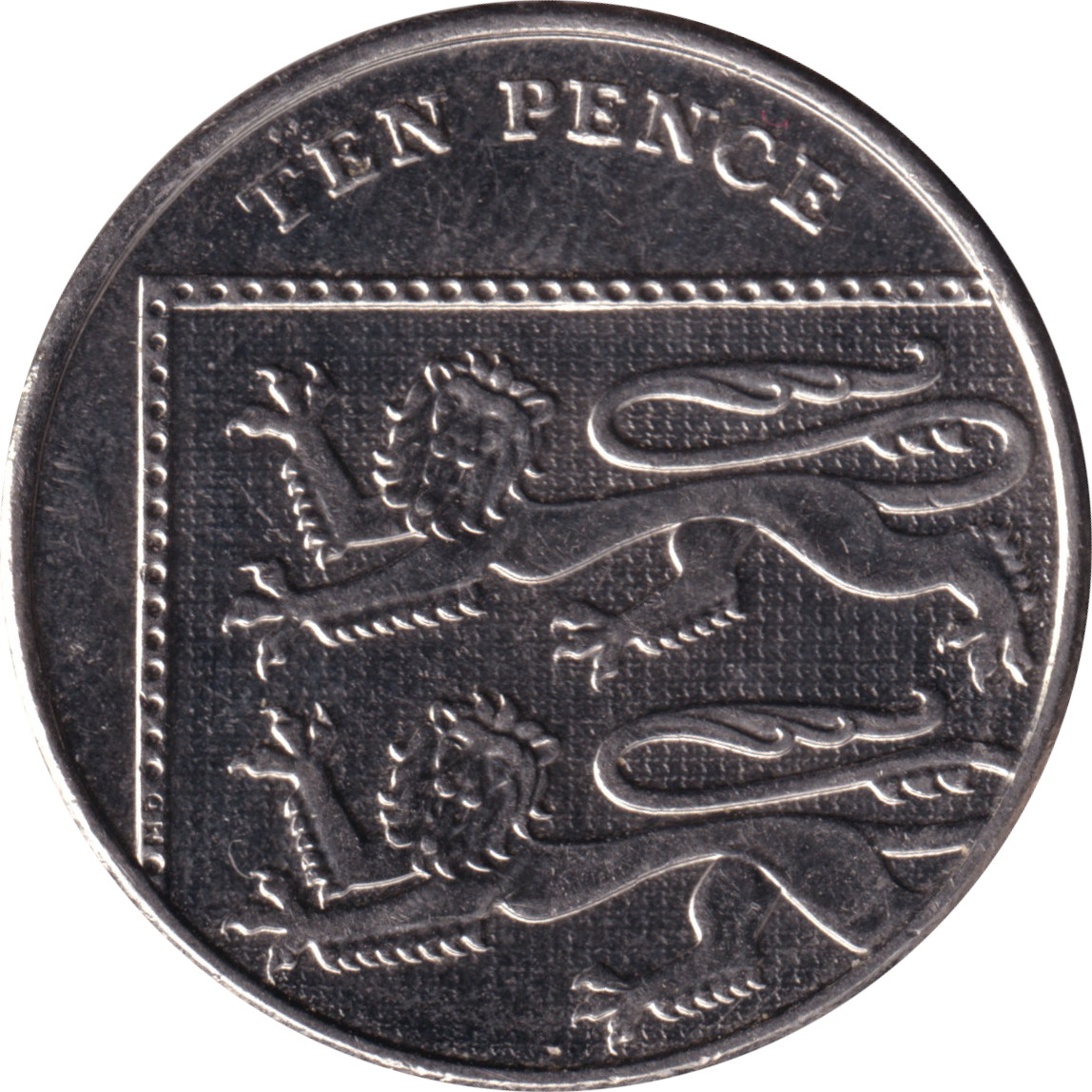 10 pence - Elizabeth II - Tête historique